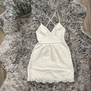 Abercrombie and Fitch size small crochet style dress spaghetti straps